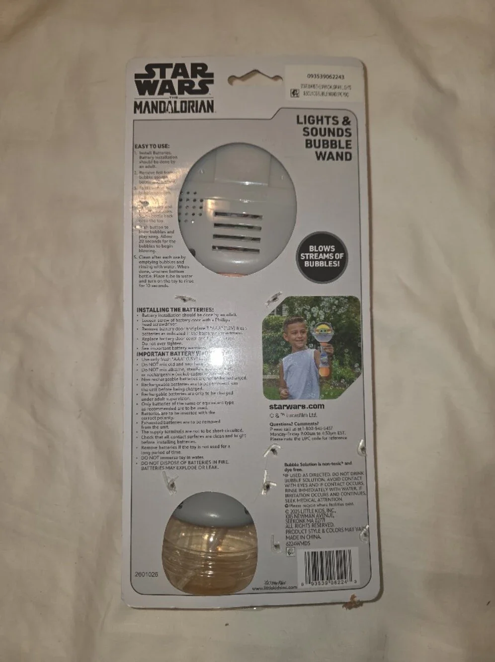 Star Wars The Child Bubble Blower Toy - Green